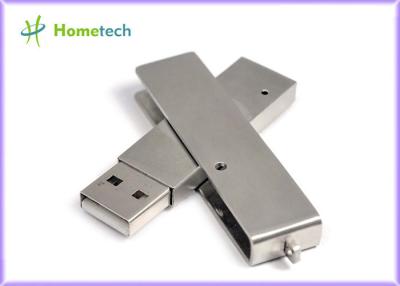 China Rectangle Metal Twist USB Sticks Password Traveler For Office for sale