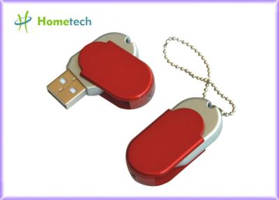 China Metal Mini Red Twist USB Sticks engraved customized with High Speed for sale