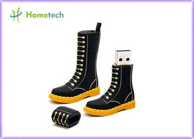China Movimentação do polegar da memória da movimentação do flash de USB dos desenhos animados das botas do preto PARA o estudante à venda