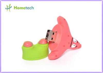 China Pink Rubber Cartoon USB Flash Drive / Win 7 Pen Drive Card For Office for sale
