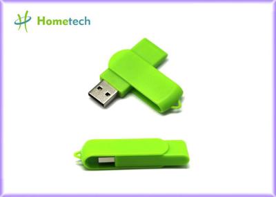 China Plastic Green Twist USB Sticks Suit for Windows 2000 , Engraved for sale