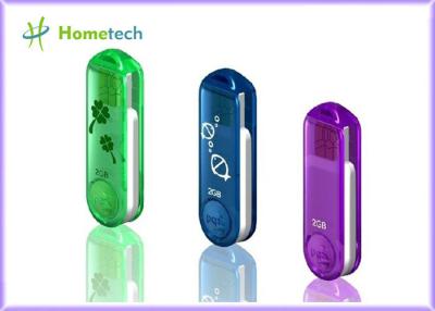 China Transparent Plastic Twist USB Sticks High Speed WITH Personalized for sale