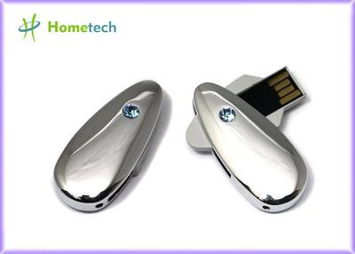 China Metal / Crystal Twist USB Sticks , Engraved 4G 8G Gifts USB Sticks for sale