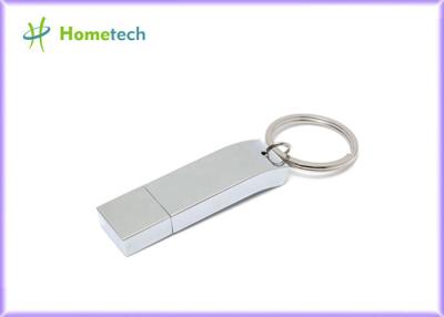 China Silver 16GB/32 GB Metal Thumb Drives USB 2.0 Interface Type For Your Business Gifts for sale
