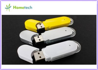 China Yellow / White Plastic USB Flash Drive , Pen Drive Memory USB Disk for sale