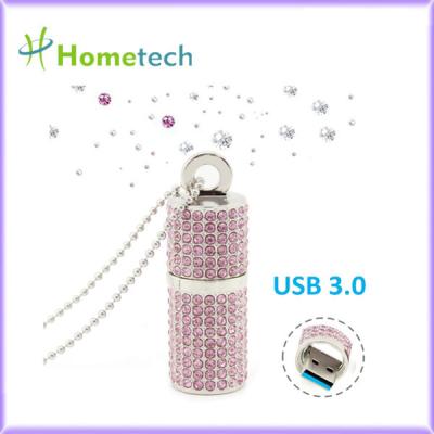 China Memoria USB cristalina portátil del diamante 32GB 16GB en venta