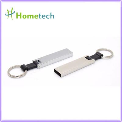 China Movimentação instantânea impermeável de alta velocidade de USB 64 vara da memória de USB do metal do FCC 15MB/S do polegar 128GB do GB com Keyholder à venda