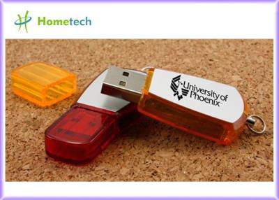 China Memoria USB personalizada plástico rojo, oficina modificó llaves del usb para requisitos particulares en venta