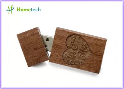 China Almacenamiento de datos que lee 148 memorias USB de madera de Mbps 16GB en venta