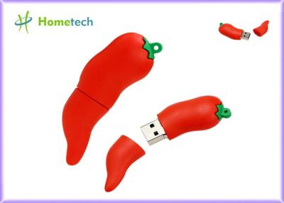 China Chili Pepper Shaped PVC 32GB USB Pen Drive For Promotion Gift for sale