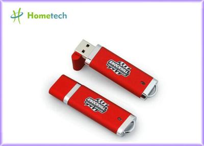 China Durable Rectangle Plastic USB Flash Drive Red with Windows 98 for sale