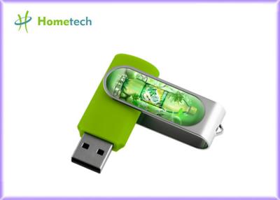 中国 カスタマイズされた旋回装置 U ディスク、アルミニウム装甲/ライト LED が付いているねじれ USB の棒は paypal 1 つを- 64GB 受け入れます 販売のため