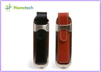 China Personalized Leather USB Flash Drive with Customized Silk-screen Logo for sale