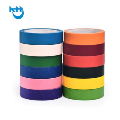 Cina RoHS Matt PET Industrial Adhesive Tape Crepe Colored Painters Tape in vendita