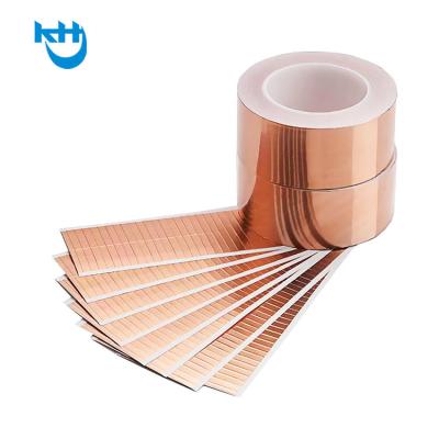 China Cintas autoadhesivas de papel de cobre de corte a presión con adhesivo conductor de 5 ~ 150 mm en venta
