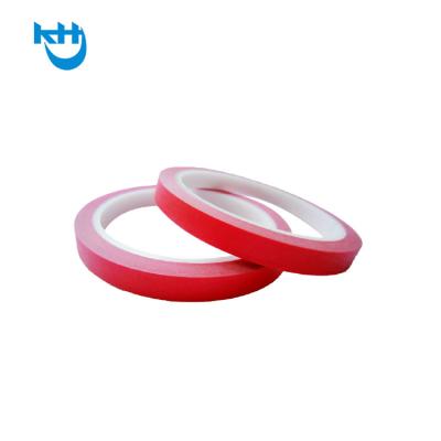 China Pet Red Crepe Paper Tape High Temperature Thermal Spray Masking Tape for sale
