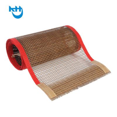 China Heat Resistant Teflon Mesh Conveyor Belt Non Adhesion Custom Size for sale