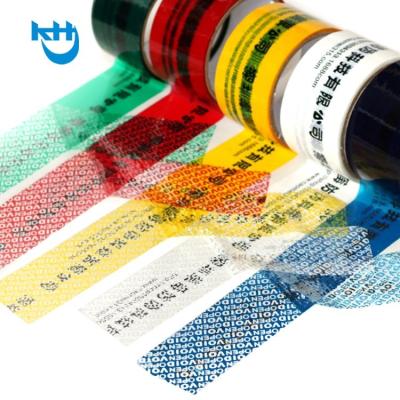 China Customizable Tamper Evident Tape Void Security Tape Anti Counterfeit for sale