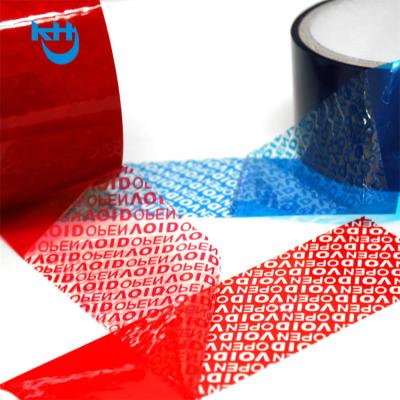 China Tamper Evident Security Adhesive Tape Anti Counterfeiting Void Label Tape for sale