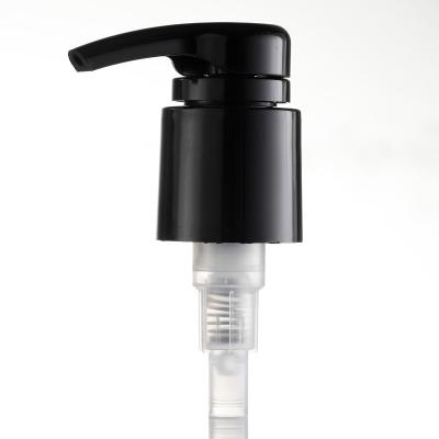 China Hand Washing Plastic Bottle Dispenser Pump Black Screw Lock 33 410 Lotion Pump for sale