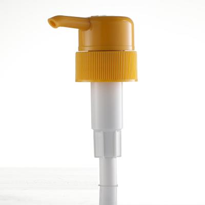 China Acrylic Acid Plastic Foam Soap Pump Leak Free Yellow Pump Head Body Milk for sale