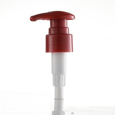 China Custom Red Lotion Pump Head 24mm Non Spill for sale