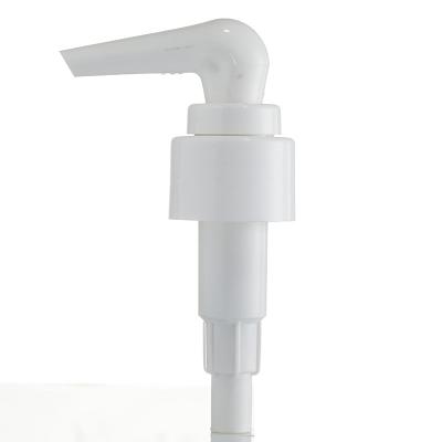 China Glossy Plastic Lotion Pump 24mm Specific Style Pump Head ChildProof for sale