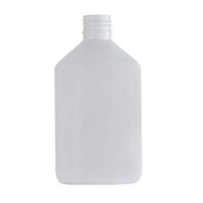 China 300ml Lotion Dispenser Bottle Square High Density Polyethylene Plastic Shampoo Bottle for sale