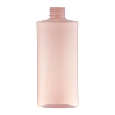 China 200ml Luxury Shower Gel Container Empty Square Pump PET Plastic Pink Shampoo Bottle for sale