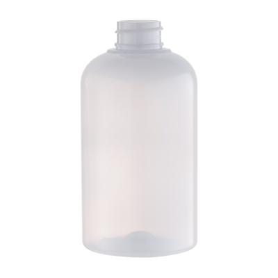 China 28mm White Dispenser Lotion Pump Bottle Transparent Plastic Packaging 300ml for sale