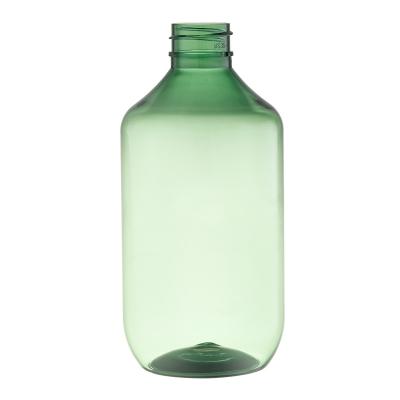 China La pequeña bomba verde de la loción del cuerpo embotella la botella modificada para requisitos particulares 28m m del dispensador del jabón del viaje de la boca en venta