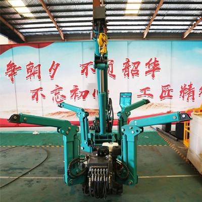 China China Supplier 1.2ton Mini Hydraulic Telescope Crawler Crane With Attachments Tracked Spider Crane for sale