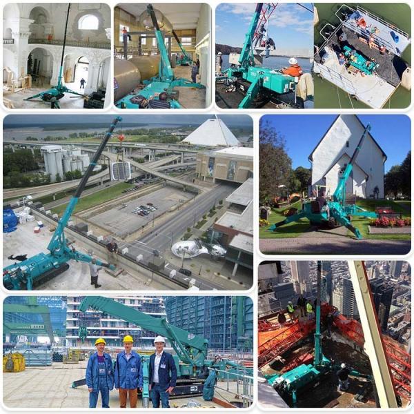Quality ZHONGMEI China Supplier Mini Hydraulic Telescope 1.2t Tracked Spider Crane With for sale