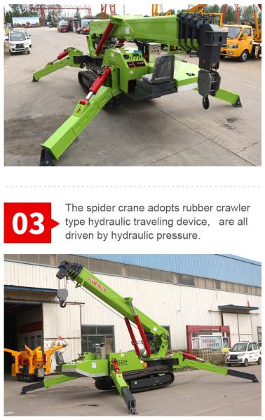 Quality 8 Ton Lifting Crawler Crane Electric Movable Mini Cranes CE Approved AC380V for sale