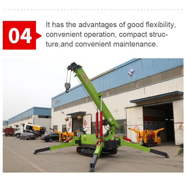 Quality 8 Ton Lifting Crawler Crane Electric Movable Mini Cranes CE Approved AC380V for sale