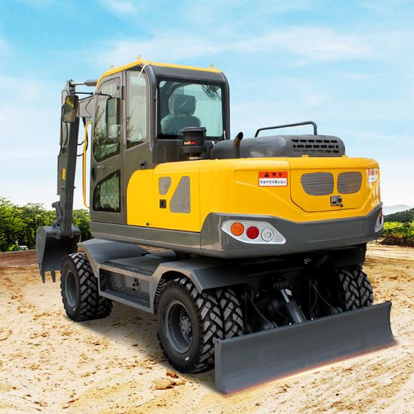 Quality 55KW Earthwork Projects Hydraulic excavator For Large 7ton Wheel Excavator for sale