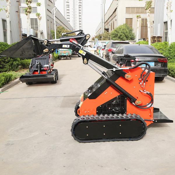 Quality ZHONGMEI Wheel Tracked Skid Steer Loader 25 L Fuel Tank Mini Skid Steer Loaders for sale