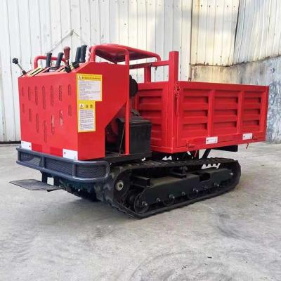 Chine 4 tonnes font du jardinage déchargeur hydraulique 3 Ton Small Crawler Dump de camion de déchargeur de voie à vendre