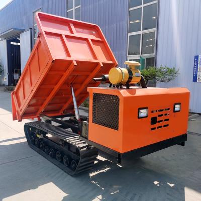 Chine Déchargeur hydraulique de camion 4 tonnes de transporteur Mini Dumper Loading de chenille à vendre