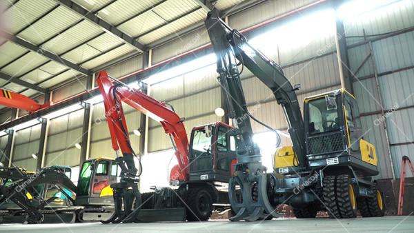 Quality Horsepower Rubber Crawler Digger CE Approved Large Excavators For Greening for sale