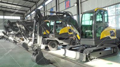 中国 土工の機械類の車輪の掘る機械8.5トンの大きい坑夫によって動かされる掘削機 販売のため