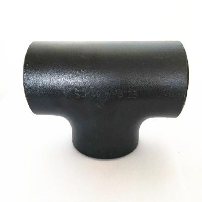 China Black Painting ASME B16.5 A234 WPB Pipe Fitting Tee for sale