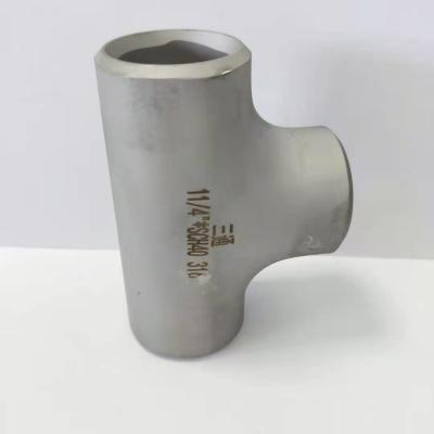China 1d 304 Joint Connector 24 Stainless Steel Reducing Pipe Fitting Tee for sale