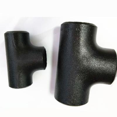 China ASTM A234 Wpb Carbon Steel Butt Welded Reducing Pipe Fitting Tee 40mm for sale