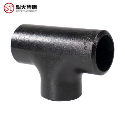China Api5l Pipe Reducing Tee Carbon Steel Black Mild Steel Sch10 for sale