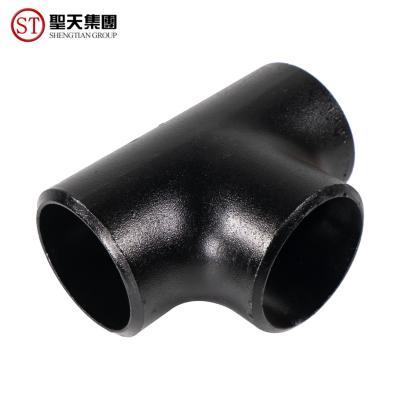 China Iso 9001 Steel 21.3mm Stainless Pipe Tee Industrial Fittings Welding Equal for sale