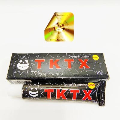 China TKTX Black 75% Fast Numbing 10g Anesthetic Pain Relief Cream For Tattoo for sale