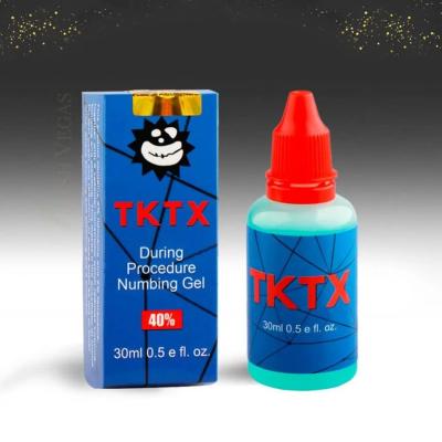 China New Brand Customized Tktx Blue Numbing Gel for During Tattoo Anesthesic Numb Gel 30g/Bottle for sale