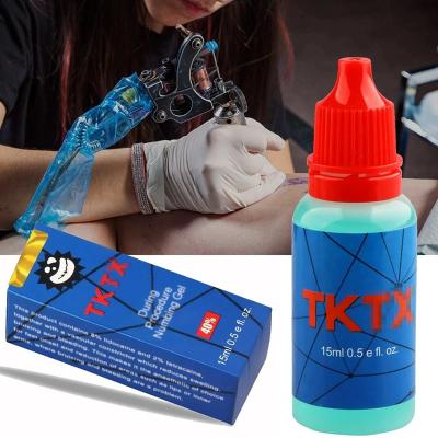 China Whosale Custom Logo 15ml and 30ml Tktx Super Fast and Deep Numb Tktx Numbing Cream Gel Blue Tktx Supernumb Gel for sale