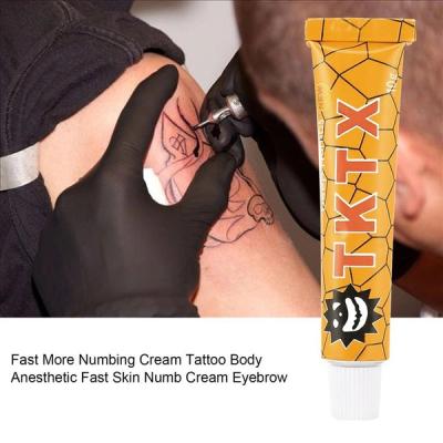 China Gold TKTX40% Anaesthetic Numb Skin Fast Cream Pain Relief Cream For Micro Needle for sale
